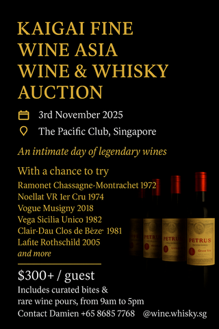 Auction with Legendary bottle sipping