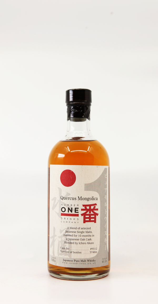 QUERCUS MONGOLICA 10 MONTHS BLENDED BY ICHIRO AKUTO #9512 JAPANESE OAK CASK 70CL